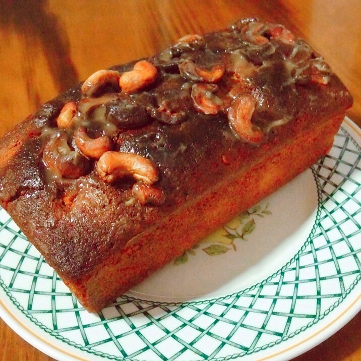 パンケーキミックスdeカシューナッツパウンドケーキ